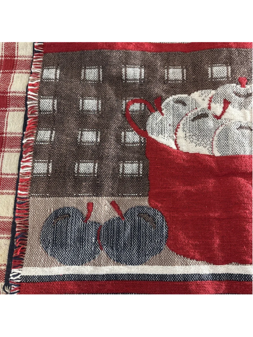 Plymouth Linens 4 Apple Placemats 2 New And 2 Preowned Cotton 13x18